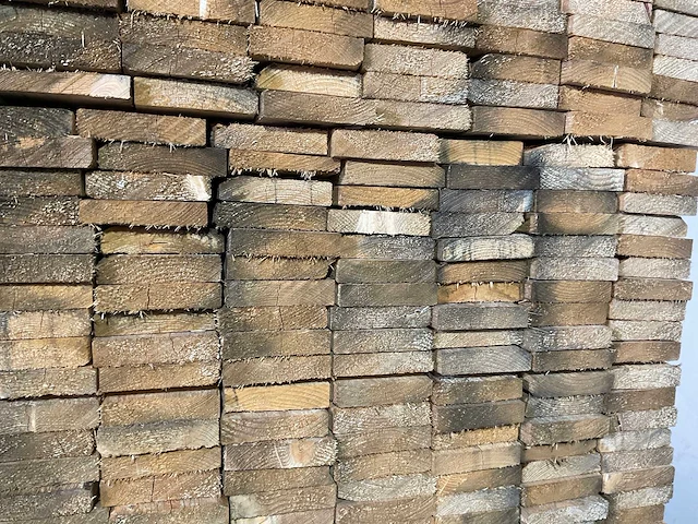 Vuren plank 420x10x2 cm (18x) - afbeelding 5 van  6