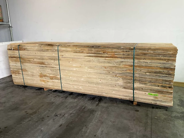 Vuren plank 420x10x2,2 cm (25x) - afbeelding 1 van  5