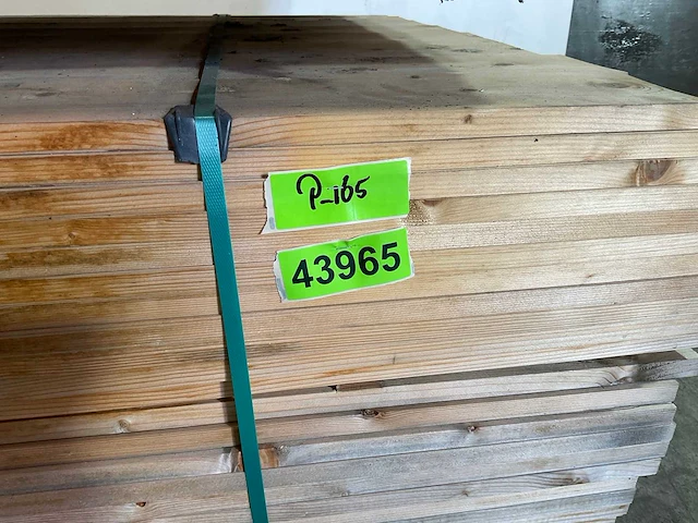 Vuren plank 420x12x2 cm (70x) - afbeelding 5 van  5