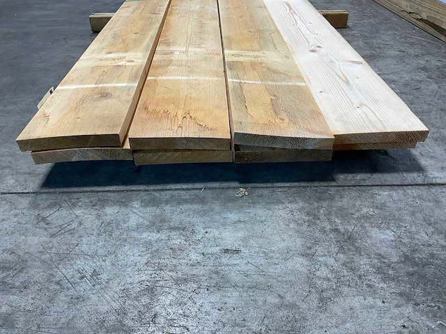 Vuren plank 420x19x2,5 cm (8x) - afbeelding 8 van  9