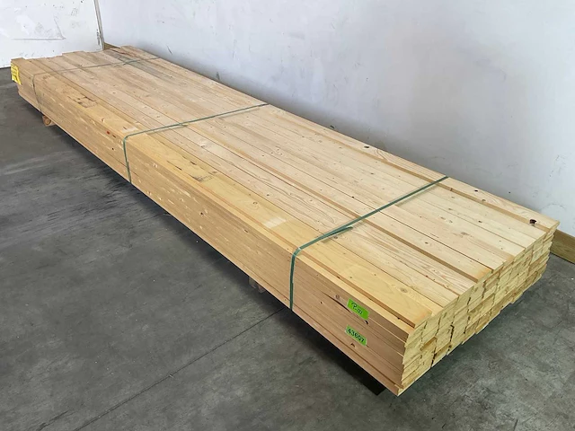 Vuren plank 420x9.5x1.8 cm (169x) - afbeelding 2 van  6