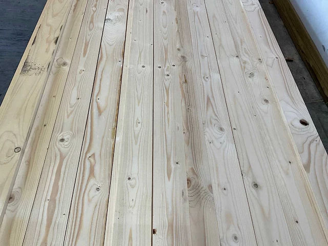 Vuren plank 420x9.5x1.8 cm (169x) - afbeelding 3 van  6