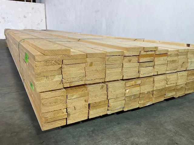 Vuren plank 420x9.5x1.8 cm (169x) - afbeelding 4 van  6