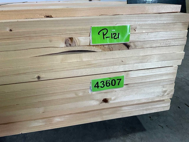 Vuren plank 420x9.5x1.8 cm (169x) - afbeelding 6 van  6