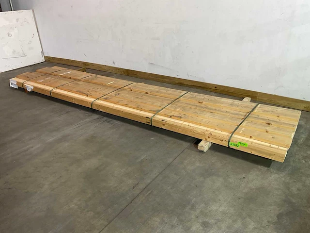 Vuren plank 450x12x3 cm (28x) - afbeelding 1 van  5