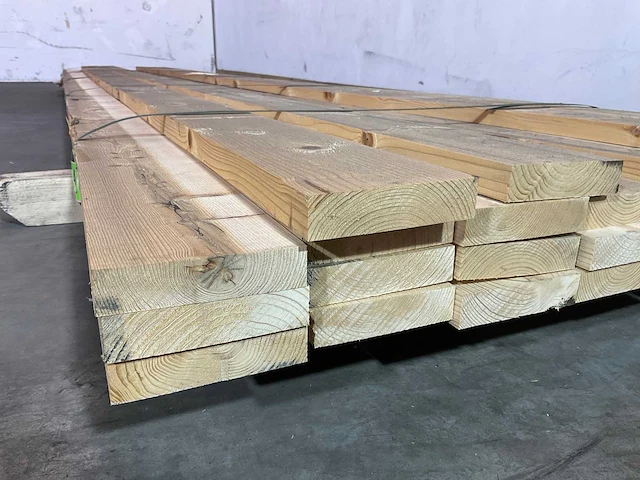 Vuren plank 450x12x3 cm (28x) - afbeelding 3 van  5
