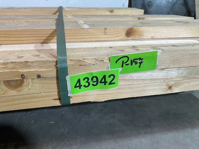 Vuren plank 450x12x3 cm (28x) - afbeelding 5 van  5