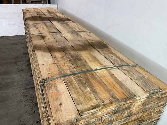 Vuren plank 450x15x2,2 cm (25x) - afbeelding 2 van  5