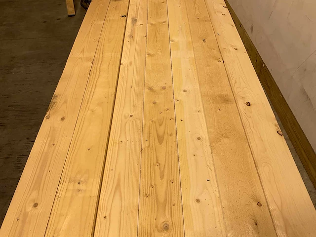 Vuren plank 450x15x2,2 cm (50x) - afbeelding 4 van  7