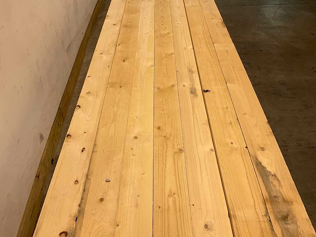 Vuren plank 450x15x2,2 cm (50x) - afbeelding 5 van  7