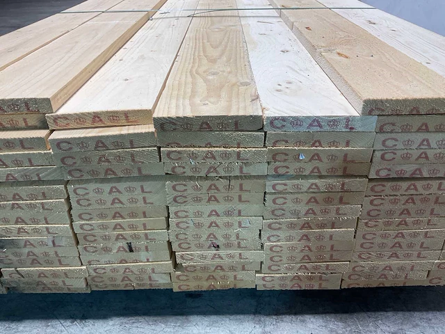 Vuren plank 450x15x2,2 cm (50x) - afbeelding 6 van  7