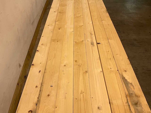 Vuren plank 450x15x2,2 cm (50x) - afbeelding 5 van  7