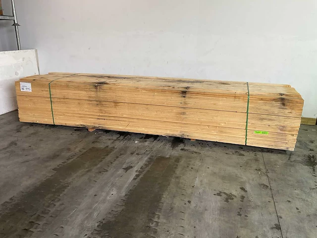 Vuren plank 450x15x2,2 cm (60x) - afbeelding 1 van  5