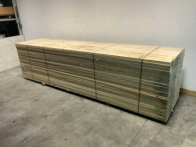 Vuren plank 450x15x2,2 cm (72x) - afbeelding 1 van  6