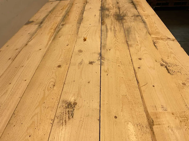 Vuren plank 450x15x2,2 cm (72x) - afbeelding 4 van  6