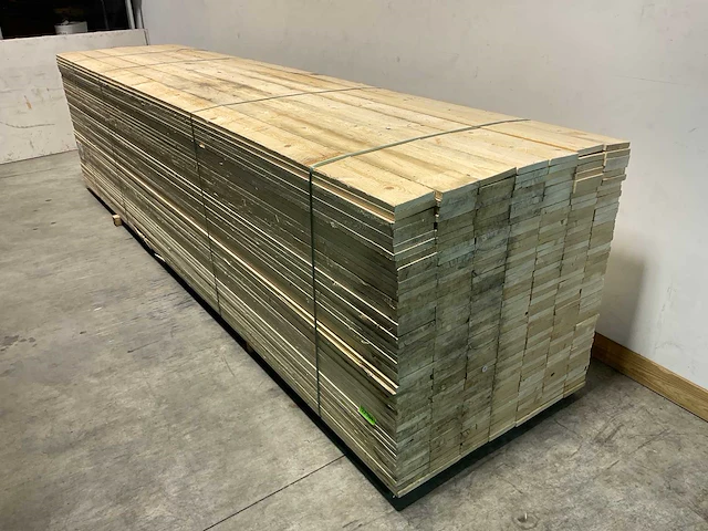 Vuren plank 450x15x2,2 cm (72x) - afbeelding 5 van  6