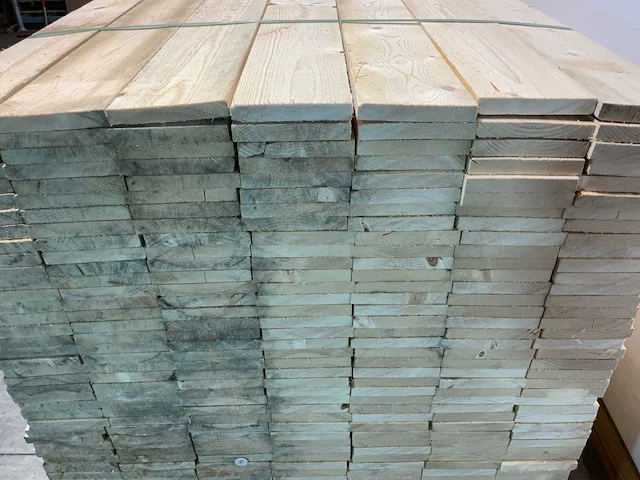 Vuren plank 450x15x2,2 cm (72x) - afbeelding 6 van  6