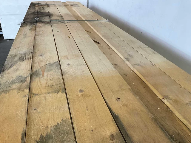 Vuren plank 450x15x2,2 cm (80x) - afbeelding 3 van  5