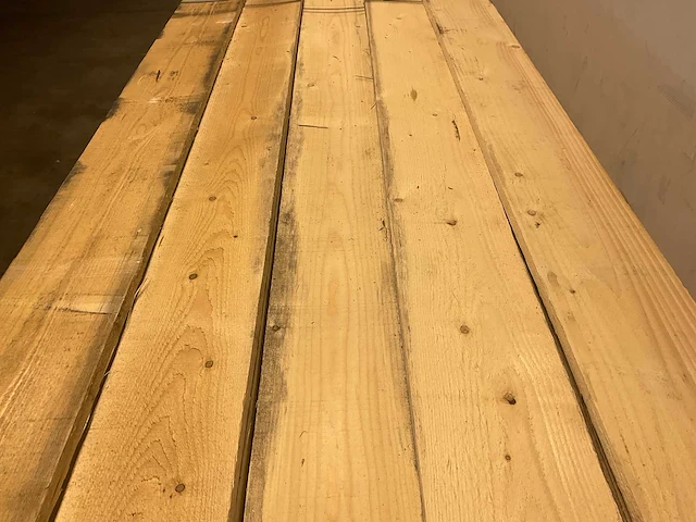 Vuren plank 450x20x2.2 cm (50x) - afbeelding 3 van  7