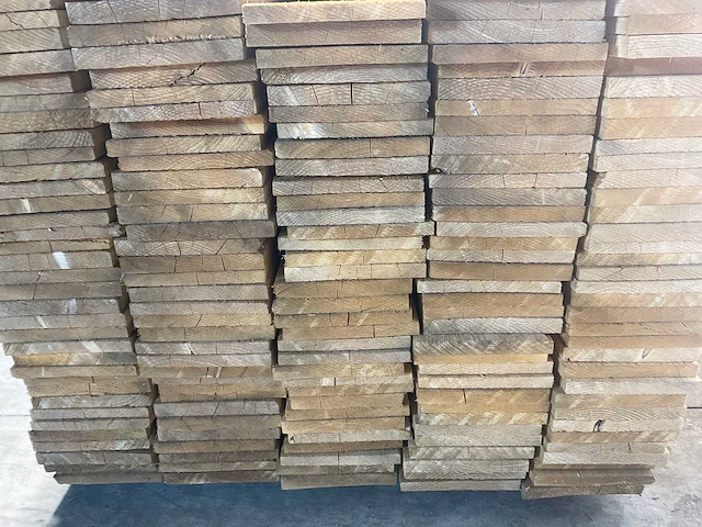 Vuren plank 450x20x2.2 cm (50x) - afbeelding 6 van  7
