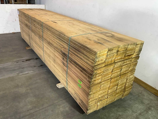 Vuren plank 450x20x2,5 cm (10x) - afbeelding 2 van  6
