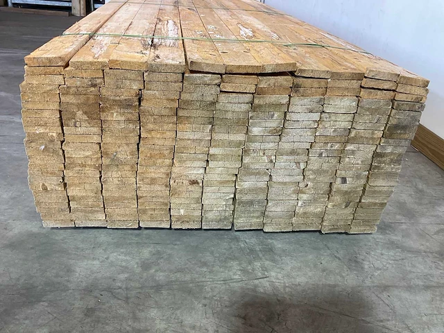 Vuren plank 480x10x2,2 cm (50x) - afbeelding 3 van  5