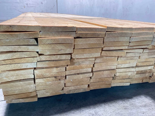 Vuren plank 480x12,5x2,2 cm (66x) - afbeelding 4 van  6