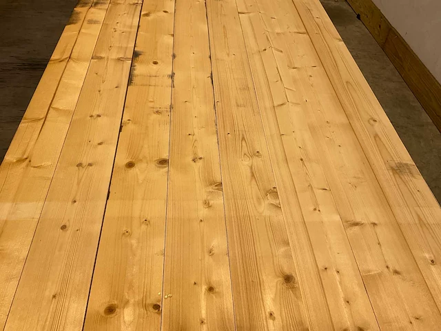 Vuren plank 480x12,5x2,2 cm (66x) - afbeelding 5 van  6