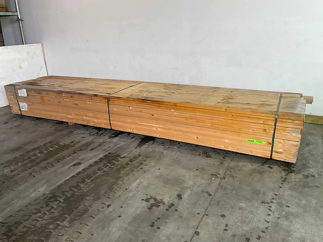 Vuren plank 480x12,5x3,2 cm (40x) - afbeelding 1 van  6