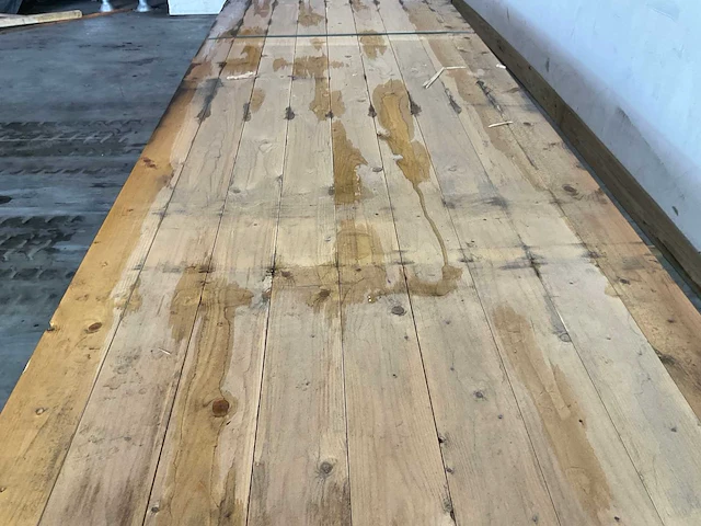 Vuren plank 480x12,5x3,2 cm (40x) - afbeelding 3 van  6