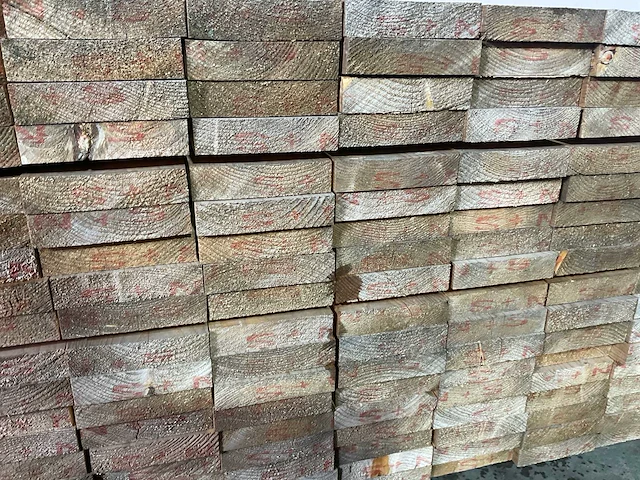 Vuren plank 480x12,5x3,2 cm (40x) - afbeelding 4 van  6