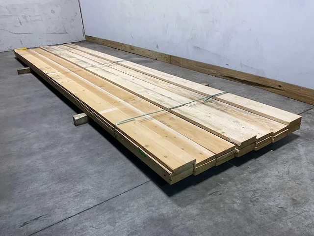 Vuren plank 480x15x2 cm (24x) - afbeelding 2 van  5