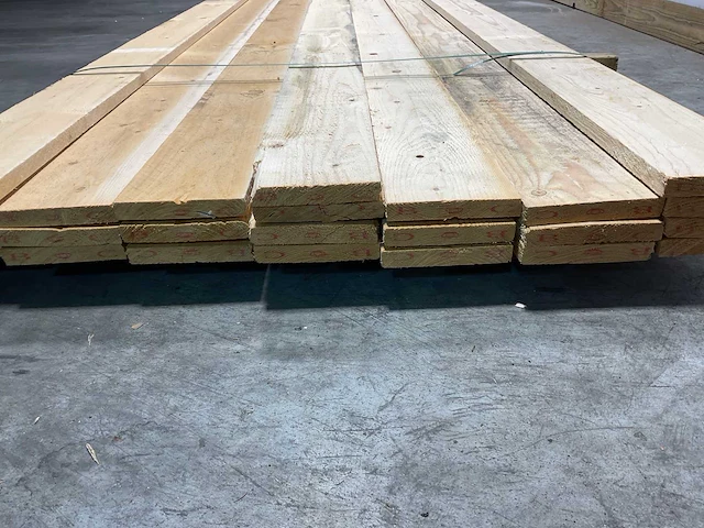 Vuren plank 480x15x2 cm (24x) - afbeelding 4 van  5