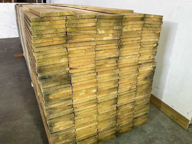 Vuren plank 480x20x2,2 cm (33x) - afbeelding 5 van  6