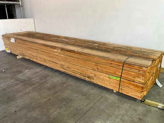 Vuren plank 500x19.5x3 cm (40x) - afbeelding 1 van  6