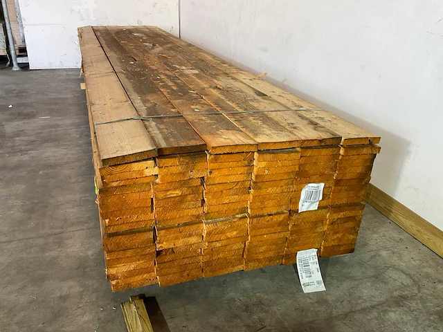 Vuren plank 500x19.5x3 cm (40x) - afbeelding 2 van  6