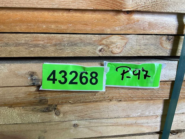 Vuren plank 500x19.5x3 cm (40x) - afbeelding 6 van  6