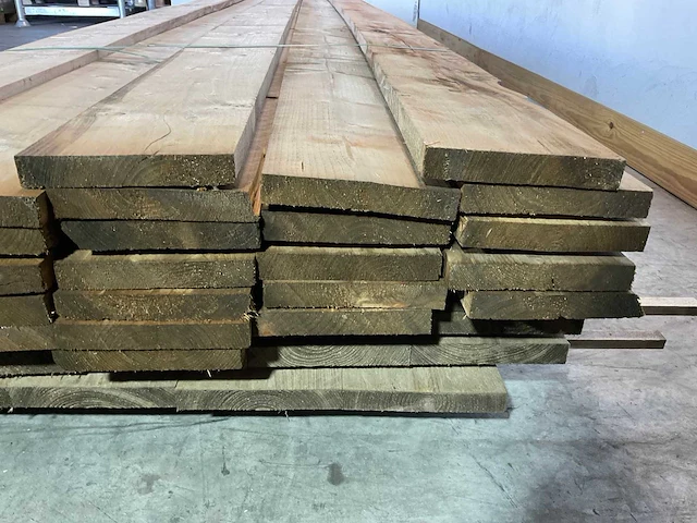 Vuren plank 505x19.5x3 cm (21x) - afbeelding 4 van  5