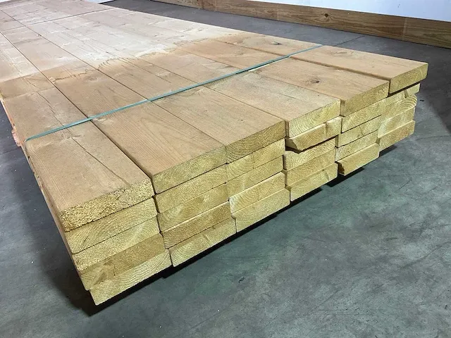 Vuren plank 510x17x4.5 cm (10x) - afbeelding 2 van  9