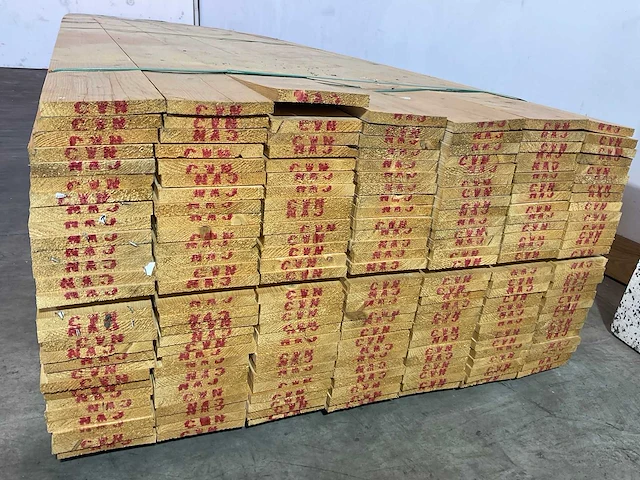 Vuren plank 540x14x1.8 cm (21x) - afbeelding 4 van  5