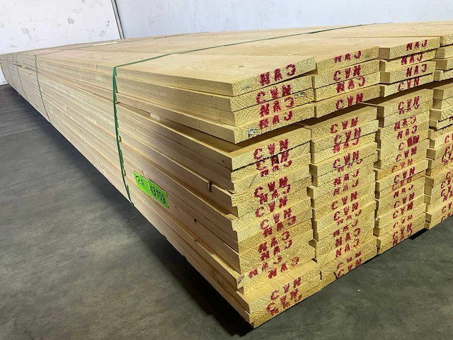 Vuren plank 540x14x1,8 cm (50x) - afbeelding 6 van  6