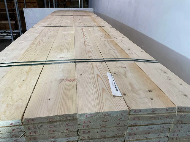 Vuren plank 540x17,5x2,2 cm (30x) - afbeelding 5 van  6