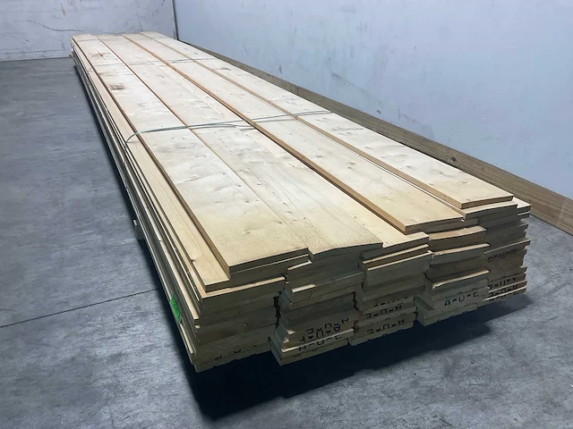 Vuren plank 540x20x2.2 cm (50x) - afbeelding 4 van  6