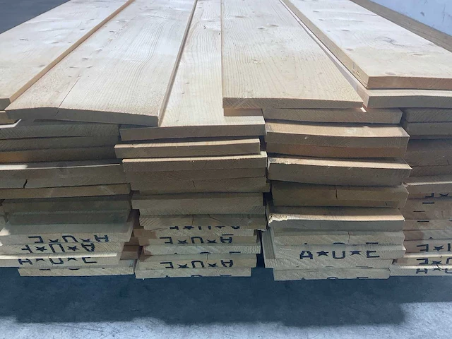Vuren plank 540x20x2.2 cm (50x) - afbeelding 5 van  6