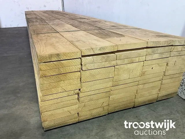 Vuren plank 540x23.5x3.8 cm - afbeelding 2 van  2