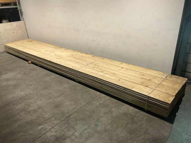 Vuren plank 690x28.5x3.8 cm (4x) - afbeelding 1 van  7