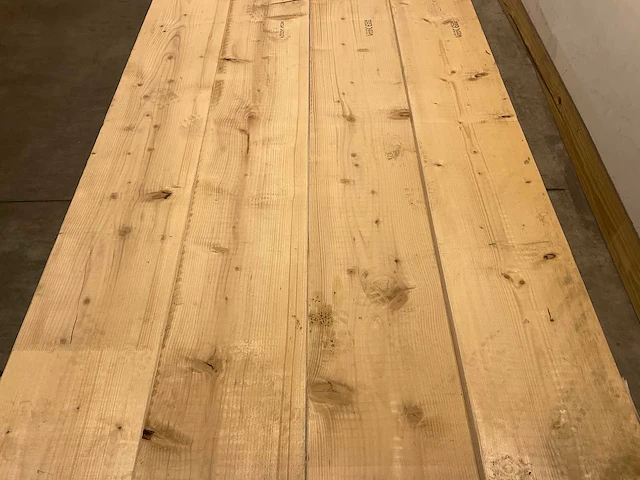 Vuren plank 690x28.5x3.8 cm (4x) - afbeelding 3 van  7