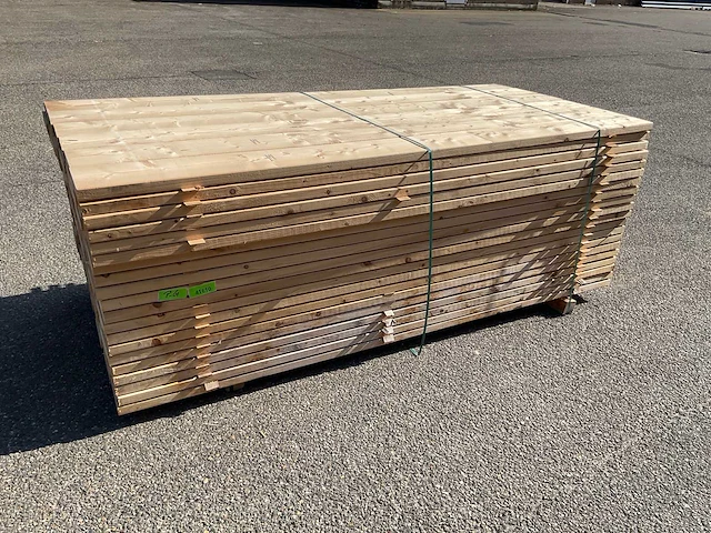 Vuren plank geschaafd 240x18x3.8 cm (40x) - afbeelding 1 van  6