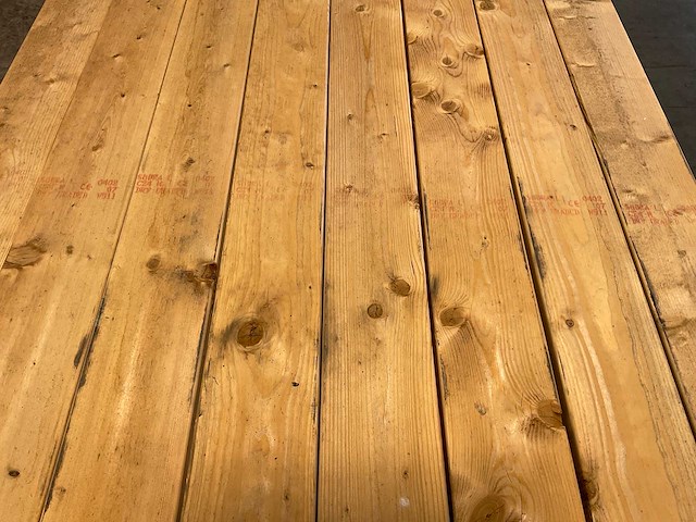 Vuren plank geschaafd 270x12x4 cm (70x) - afbeelding 3 van  6