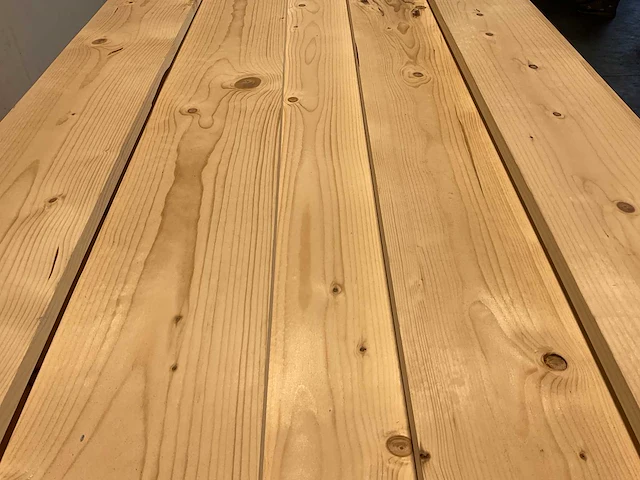 Vuren plank geschaafd 300x19,5x1,8 cm (100x) - afbeelding 4 van  7